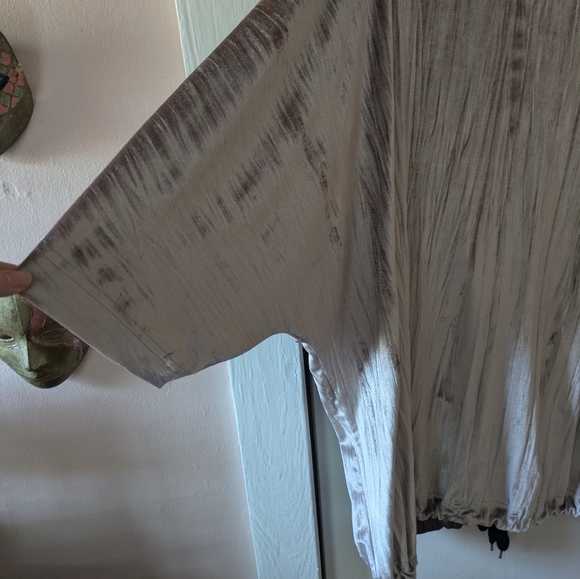 Zara Medium Beige Velvet Oversized Shirt - Picture 5 of 5